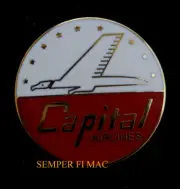 CAPITAL AIRLINES 50'S LOGO HAT PIN TIE TAC PILOT AIRCREW AIR PILOT CREW AIRLINER