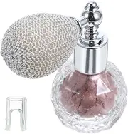 Ipetboom High Gloss Dusting Highlighter Powder Spray Glitter Makeup Glitter Shimmer Eye Shadows Glitter Body Spray for Glitter Hair Spray Nail Shimmer Powder Purple Glass