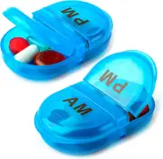 Pill Box Organizer Pocket Small Case Holder, Medicine Holder 2 Pack