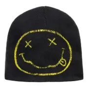 Nirvana Classic Smiley Face Logo Beanie Hat Winter Cap