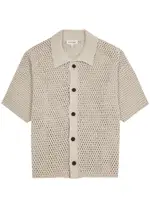 Frame Open-knit Cotton Shirt - Ecru - S S