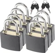 FOMIYES 7Pcs Small Padlocks with Keys Durable Luggage Locks for Suitcases Backpacks Lockers Compact Lightweight Design for and Travel