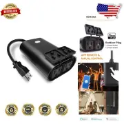 Z-Wave Outdoor Smart Plug - Waterproof Dual Socket for Energy-Efficient Control