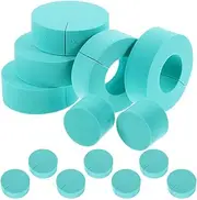 NULYLU 12pcs Accessories Soft Rings Salon for Curl Hair Flexible Curling Style Ers Ring Blue Short/long Heatless Styling Foam Sponges Sponge Curlers Tooling Tools Curler