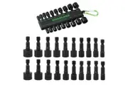 Swanlake 20Pcs Garden Tools Power Nut Driver Set Impact Drill SAE and Metric