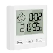 Digital Indoor Hygrometer With Time Display,Accurate Temperature Humidity3626