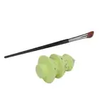 Angled Nose Contour Brush Set Green Sequin Christmas Tree Shape Blending Spo GEV