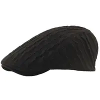在飛比找蝦皮購物優惠-黑色韓風造型毛線鴨舌帽