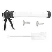 15In Jerky Gun Beef Gun Stainless Steel Beef Stick Maker Kit With Round Flat OZ