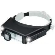Headband Magnifier with Led Light,Head Lamp Magnifying Glass1.5X 3X 6X 8X Jew...