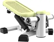 Stair Stepper Exercise Equipment with Monitor Twisting Action for Home Portable Fitness Mini Step Machine (Green)