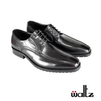 在飛比找momo購物網優惠-【Waltz】上班族首選 側V綁帶真皮 紳士鞋 皮鞋(512
