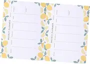 Angoily 2pcs Weekly Plan Daily Planners Weekly Agenda Weekly Tasks Weekly Planner Notepad Tear off Weekly Organizer Tear-off Weekly Planning Notepad Week Planner Notepad Paper