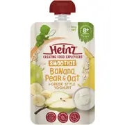 Heinz Smoothie Banana, Pear, Oat, Greek Yoghurt Baby Food 8+ M 120g