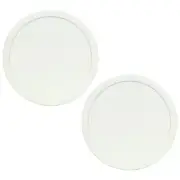 Corningware F-5-PC French White 1.5qt Round Plastic Cover (2 Pack) 2