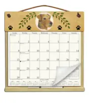 AIREDALE CALENDAR HOLDER - REFILLABLE EVERY YEAR!
