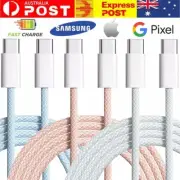 Braided USB C Type C to USB C Charger Cable Charging Data Cord For Android Apple
