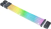 Lian Li Strimer Wireless 8 Pin (PW8-1W-CPU) - Addressable RGB Power Extension Cable Fits CPU EPS - Light Guides - Wireless Controller NOT Included and it is Required