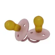 2PK Mininor Rose Pink 0m+ Baby/Infant Feeding Latex Teat Pacifier/Dummy Soother