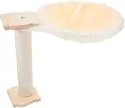 FIXOSHEE 1 Set Cat Tree Hammock Spoon-Shape Cat Hammock Lint Covering Kitten Bed Scratchproof Replacement Bed with Scratching Post for Comfortable Cat Lounging