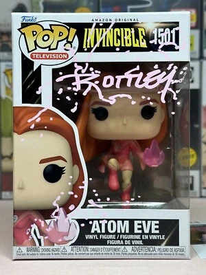 RYAN OTTLEY SIGNED FUNKO POP! ATOM EVE #1501 INVINCIBLE AMAZON ORIGINAL W/ JSA!!