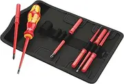 Wera VDE Slotted/Phillips Interchangeable Screwdriver 7-Pieces Set
