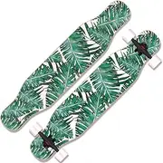 Longboard with High-Speed ABEC Bearings, Drop-Through Skating Cruiser Boards,Four-Wheel Skateboard, Non-Slip Sand Surface Scooter for Boys and Girls Adults