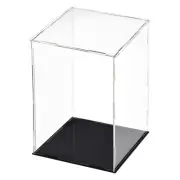 Acrylic Clear Display Case Box Dustproof Showcase Cube Collectibles 20x20x30cm