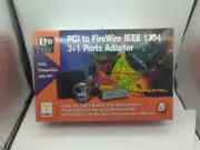 IOFLEX PCI to Firewire IEEE 1394 3+1 Ports Host Adapter VINTAGE SEALED