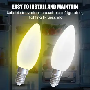 迷你小夜燈高亮度家居裝飾/ AC 220V LED 白色/暖光燈泡/ 冰箱燈泡顯示燈/ LED 燈泡 E12/E14 冰