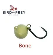 3pk Sheepshead Jigs - Bone - 1/4 Oz - Heavy Wire Live Bait Hook