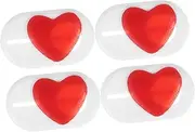 AUTSUPPL 4pcs Love Shaped Camera Privacy Cover Slide Mobile Phone Laptop Protection for Smartphones Computers Easy Use Multi Device Compatibility