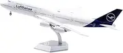 Pre-Built Model Aircraft 38CM 1/200 Aircraft Model Kit for Lufthansa for Boeing B747-8I D-ABYA Large Scale Diecast Airplane Model Miniature Airplane Model(Flap)