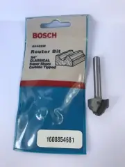 BOSCH 85468M 3/4" CLASSICAL 2 FLUTE CARBIDE TIPPED ROUTER BIT - 1/4" SHANK