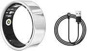 AYangrise Smart Ring Health Ring，Fitness Ring，Sleep Tracker，Men & Women Heart Rate，BP，Blood Oxygen，Step Counter，Calories，Waterproof，iOS/Android Compatible (12#)