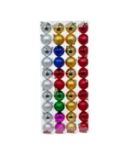60MM Shatterproof Shiny and Matte Ball Ornaments, 24-Box PDQ