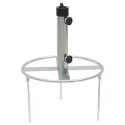 Parasol Base with Ground Spikes for 38 48 mm Silver Steel Support