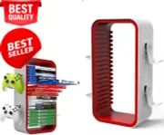 Oyo-1 40cm Game Storage Tower – Holds 18 Discs & 4 Controllers, PS5/Xbox/Switch