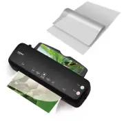 A4 Paper Laminating Sheet Office Business Home Hot Laminator 100 Plastic Pouch