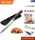 Fine Pakkawood Handle Slicing Carving Knife - 8-Inch Sharp High Carbon Blade