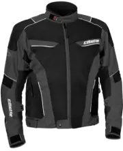 SALE - Castle Men's Max Air Vented Motorcycle Jacket w Body Armor, Medium, Gray