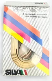 NOS SILVA Nastritalia Bike Bar Tape, White, Made in Italy, Free USA Shipping