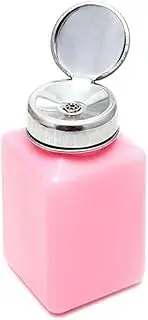 WOFASHPURET Nail Polish Bottle Empty Pump Bottle with Pink Cover for Liquid Storage for Nail Art Accessories Makeup Remover Alcohol Dispenser and More
