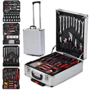 799 Pcs Tool Set Mechanics Tool Kit Wrenches Socket w/Trolley Case Box Organizer