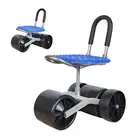 Garden Cart Rolling Stool Work Seat Gardening Helper Adjustable 360° Wheel