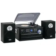 Jensen Home Shelf Stereo Record Player System With Speakers iPod Aux Vinyl CD