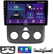 10inch (Manual AC and Auto AC) Android Car Stereo Upgrade Radio for Dodge Ram 1500 2500 3500 2013-2018 Replacement Dash Installation Kit DSP Head Unit(2GB+64GB) Wireless CarPlay GPS Navigation