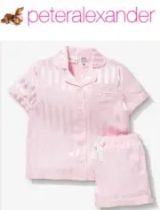BNWT PETER ALEXANDER GIRLS KIDS SATIN PJ SET SIZE 8 (PINK) RRP $79.95