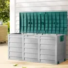 UV Resistant Outdoor Storage Box Garden Garage Tool Organiser Adjustable Lid