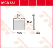 TRW Lucas Brake pad MCB553